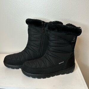 NEW Kamik Mid Calf Waterproof Snow Boots. Black. Size 7.